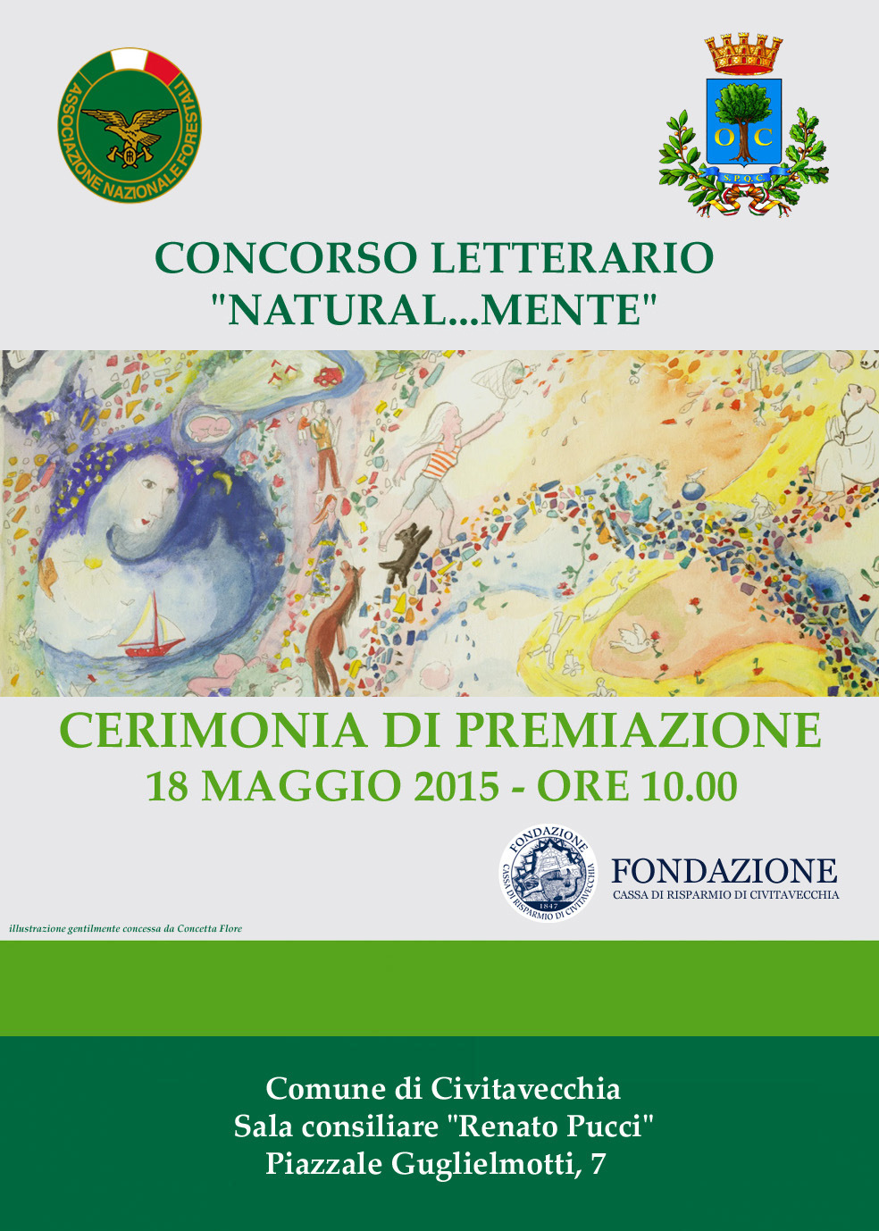 Locandina premiazione concorso letterario18 maggio 2015